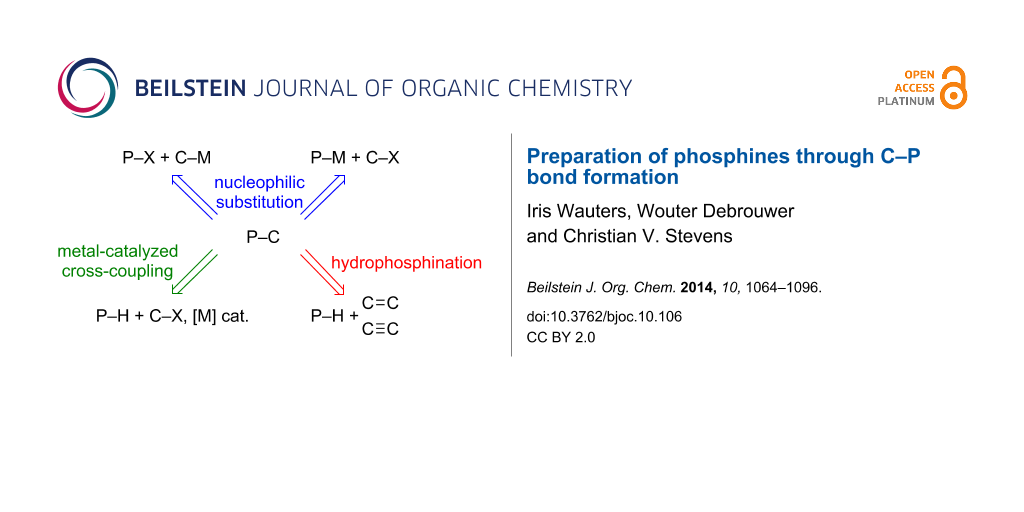 Bjoc Preparation Of Phosphines Through C P Bond Formation