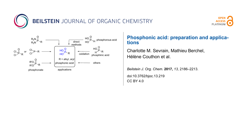 Bjoc Phosphonic Acid Preparation And Applications