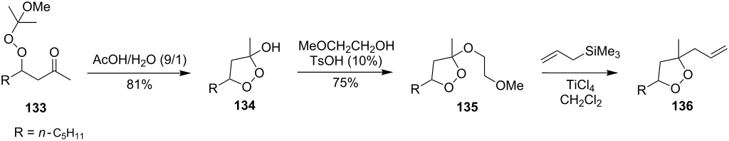 Synthesis of five- and six-membered cyclic organic peroxides: Key ...